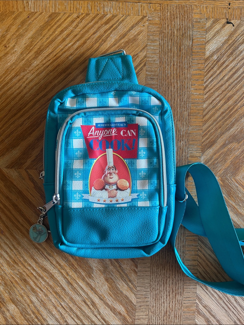 Disney Teal Anyone Can Cook Crossbody Sling Bag
